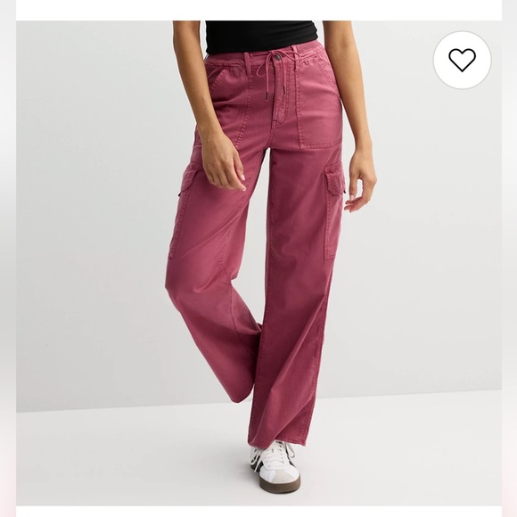 SO Pants - Juniors' SO® High Rise Rib Trim Cargo Wide Leg Pants